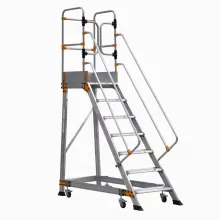 Platforma mobila cu autofranare EP6 din aluminiu, H lucru 3,75 m