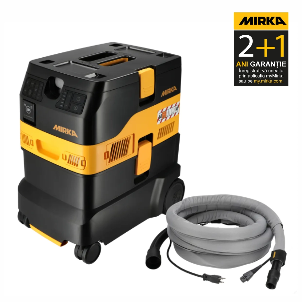 Aspirator profesional Mirka DEXOS 1230 M AFC cu furtun si husa furtun 4m